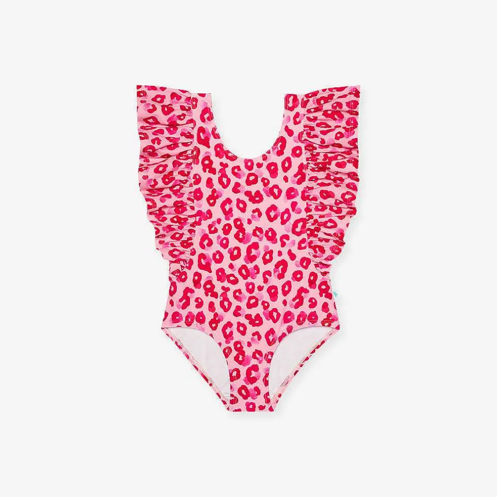Posh Peanut Flutter Sleeve One Piece Swimsuit Cheap