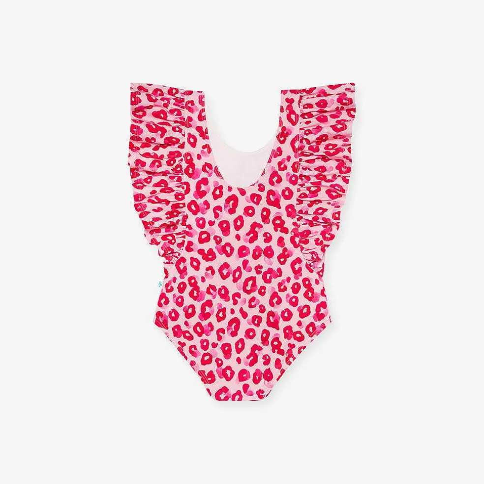 Posh Peanut Flutter Sleeve One Piece Swimsuit Cheap