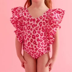 Posh Peanut Flutter Sleeve One Piece Swimsuit Cheap