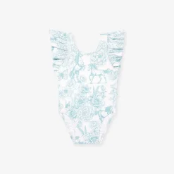 Posh Peanut Flutter Sleeve One Piece Swimsuit Clearance