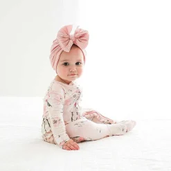 Posh Peanut Footie Ruffled Zippered One Piece Fashion