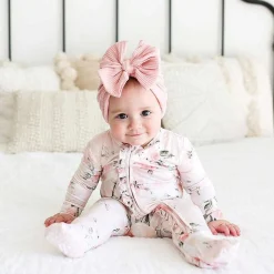 Posh Peanut Footie Ruffled Zippered One Piece Fashion