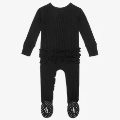 Posh Peanut Footie Ruffled Zippered One Piece Fashion