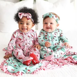 Posh Peanut Footie Ruffled Zippered One Piece Best Sale