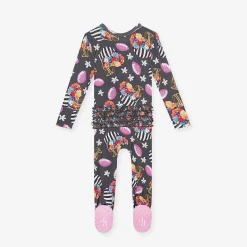 Posh Peanut Footie Ruffled Zippered One Piece Clearance