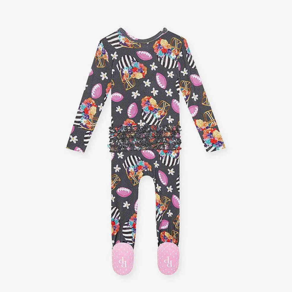 Posh Peanut Footie Ruffled Zippered One Piece Clearance