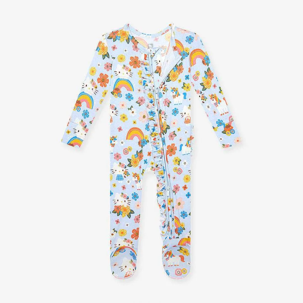 Posh Peanut Footie Ruffled Zippered One Piece Flash Sale
