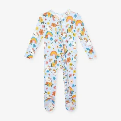 Posh Peanut Footie Ruffled Zippered One Piece Flash Sale