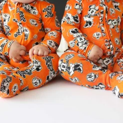Posh Peanut Footie Ruffled Zippered One Piece Best Sale
