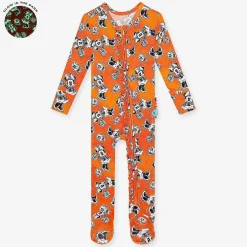 Posh Peanut Footie Ruffled Zippered One Piece Best Sale