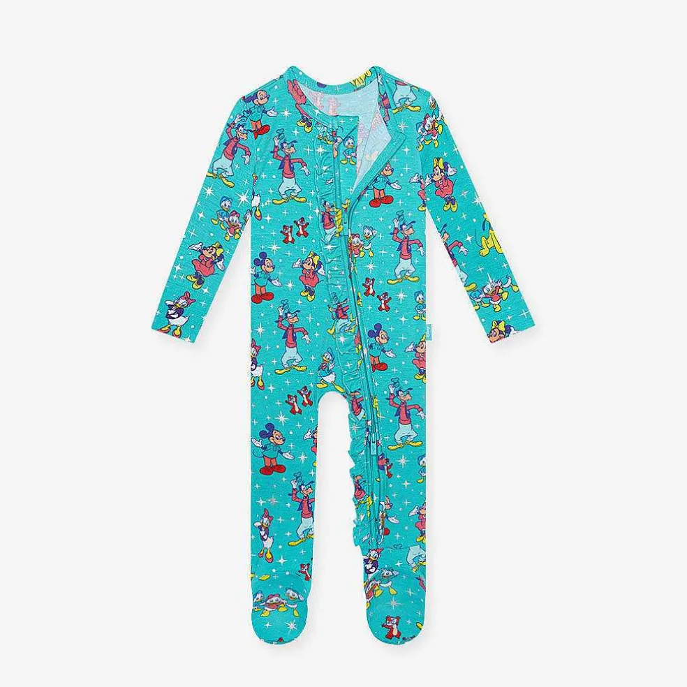 Posh Peanut Footie Ruffled Zippered One Piece Cheap