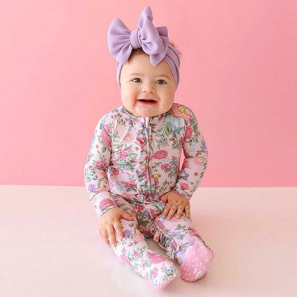 Posh Peanut Footie Ruffled Zippered One Piece Best