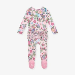 Posh Peanut Footie Ruffled Zippered One Piece Best