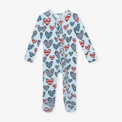 Posh Peanut Footie Ruffled Zippered One Piece Best