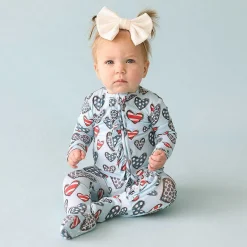 Posh Peanut Footie Ruffled Zippered One Piece Best