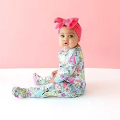 Posh Peanut Footie Ruffled Zippered One Piece Hot