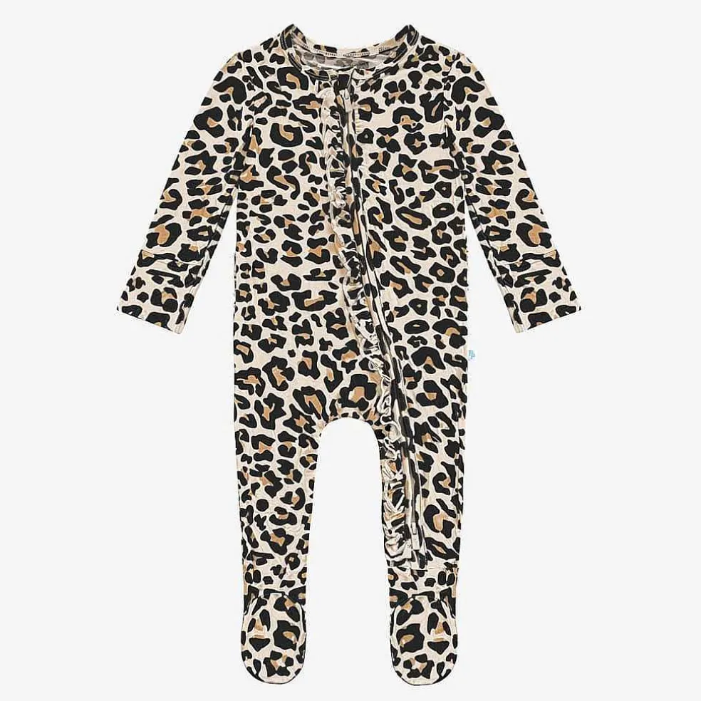 Posh Peanut Footie Ruffled Zippered One Piece Best