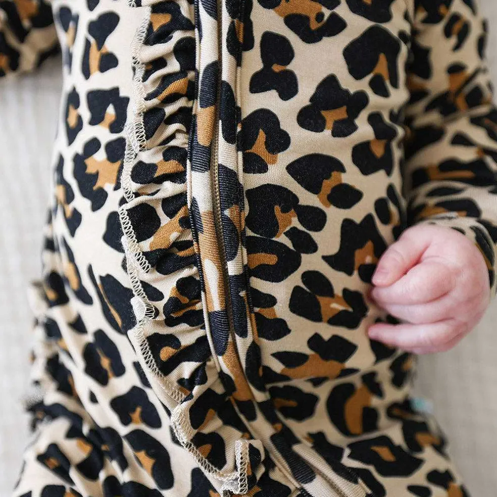 Posh Peanut Footie Ruffled Zippered One Piece Best
