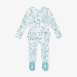 Posh Peanut Footie Ruffled Zippered One Piece Shop