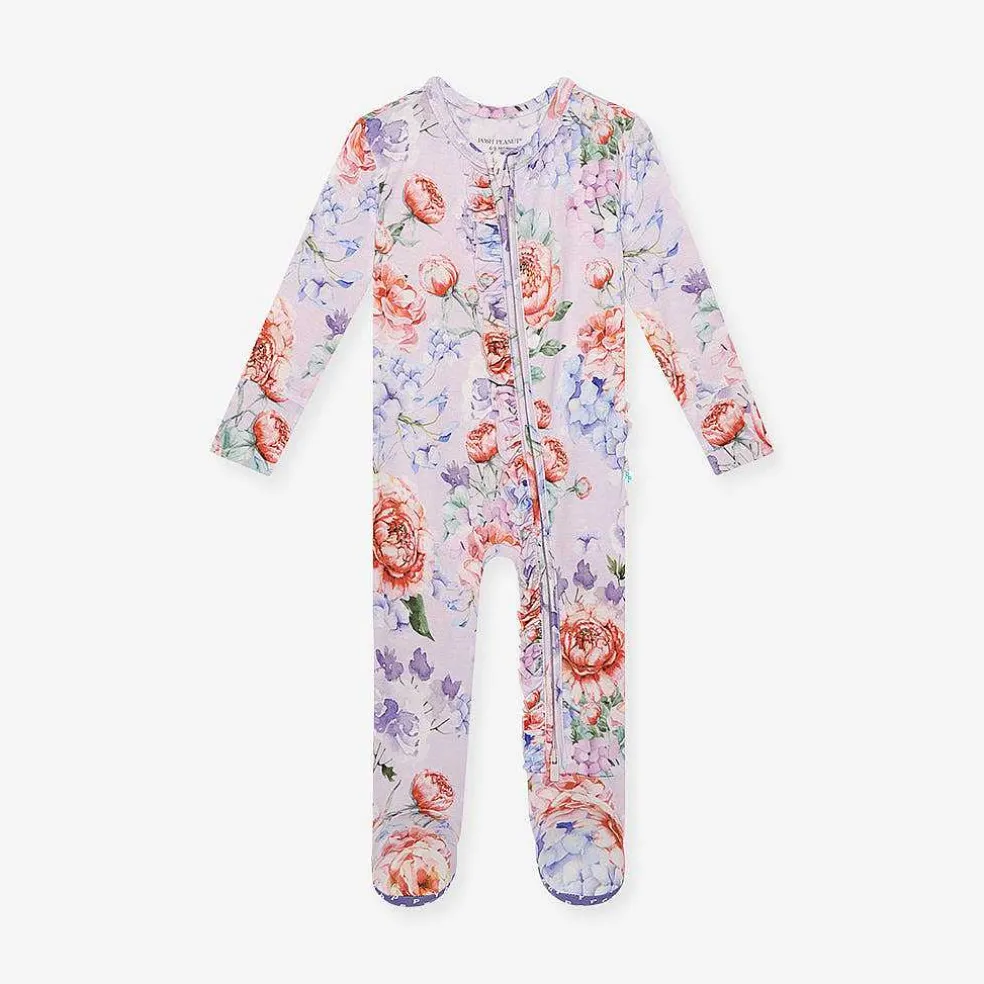 Posh Peanut Footie Ruffled Zippered One Piece Best