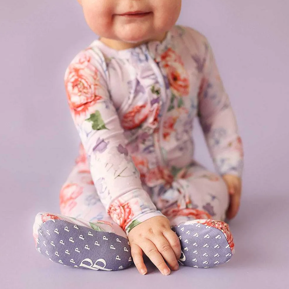 Posh Peanut Footie Ruffled Zippered One Piece Best