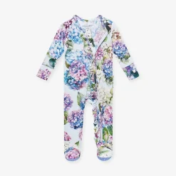 Posh Peanut Footie Ruffled Zippered One Piece Best Sale