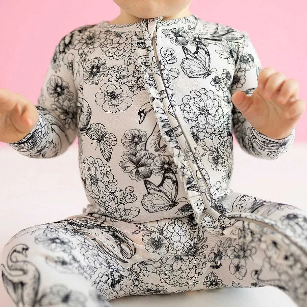 Posh Peanut Footie Ruffled Zippered One Piece Store