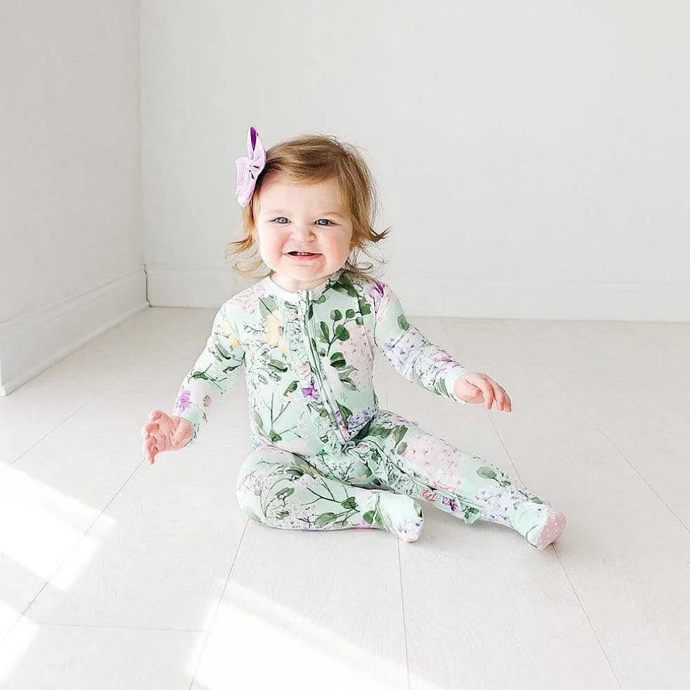 Posh Peanut Footie Ruffled Zippered One Piece Best