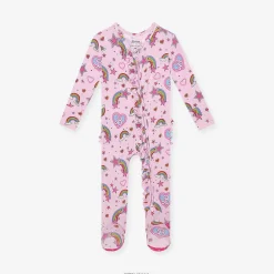 Posh Peanut Footie Ruffled Zippered One Piece Discount