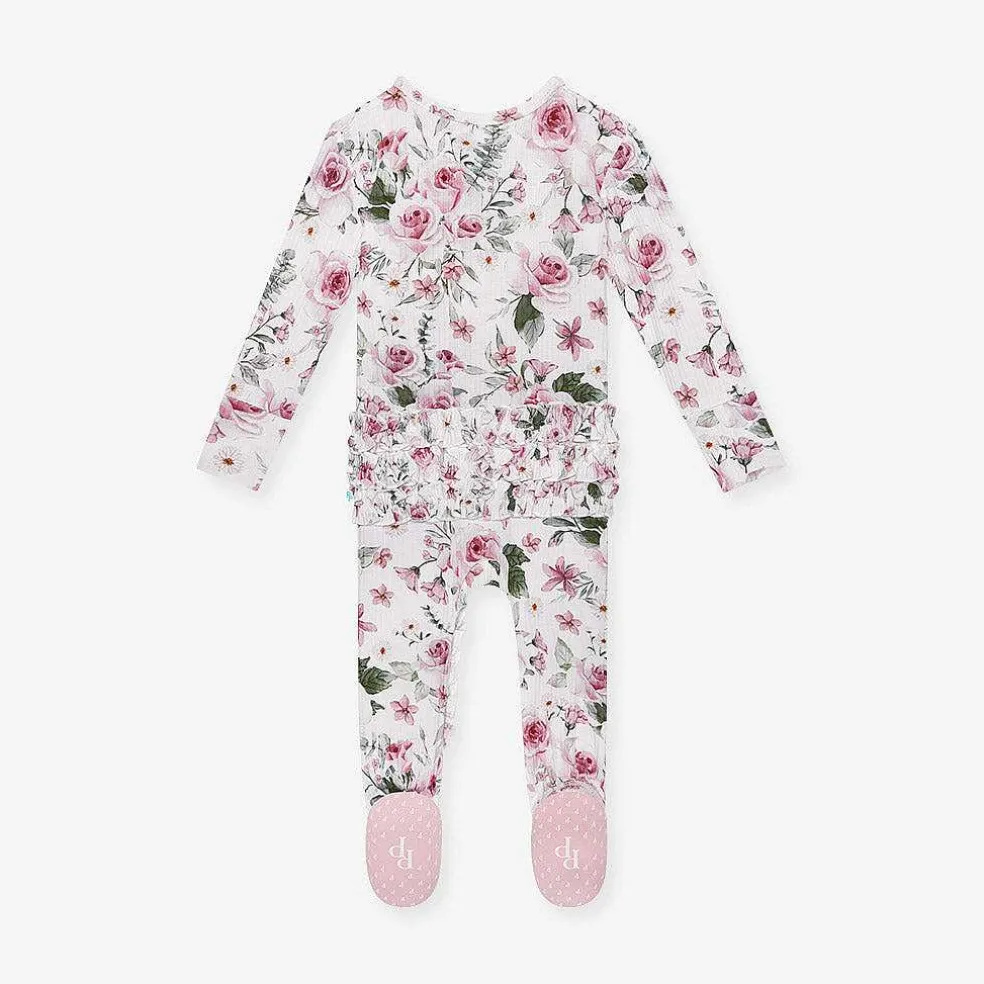 Posh Peanut Footie Ruffled Zippered One Piece Sale