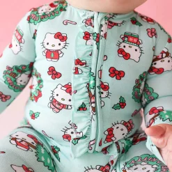 Posh Peanut Footie Ruffled Zippered One Piece Sale