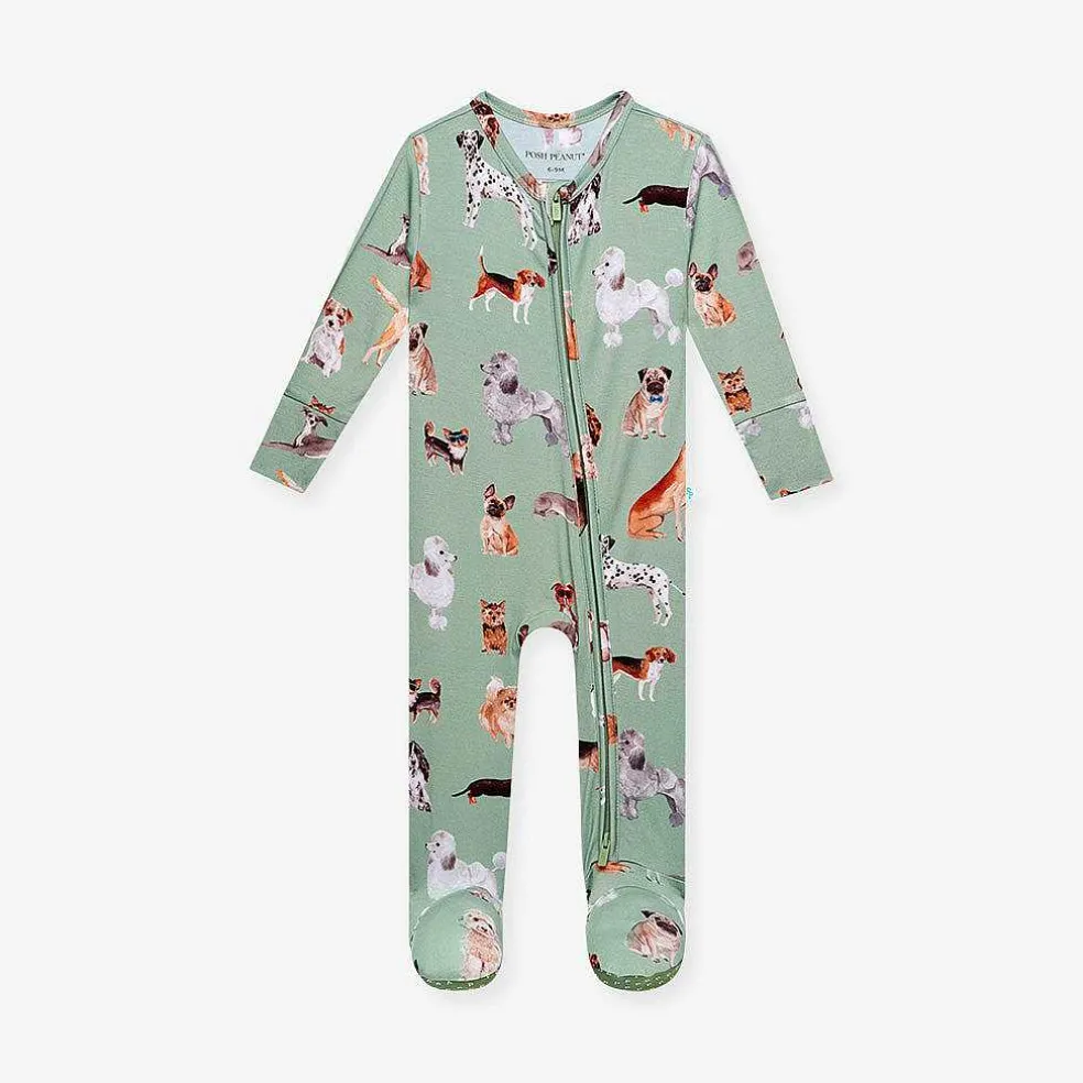 Posh Peanut Footie Zippered One Piece Flash Sale