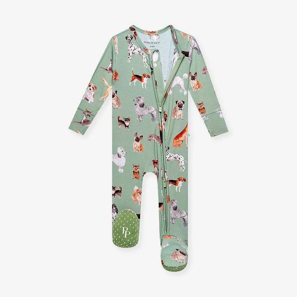 Posh Peanut Footie Zippered One Piece Flash Sale