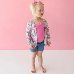 Posh Peanut French Terry Button Cardigan Outlet