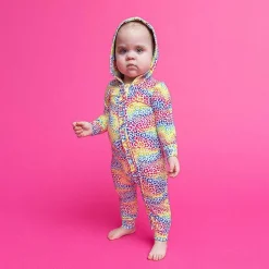 Posh Peanut French Terry Hooded Ruffle Romper Online