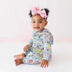 Posh Peanut French Terry Hooded Ruffle Romper Best