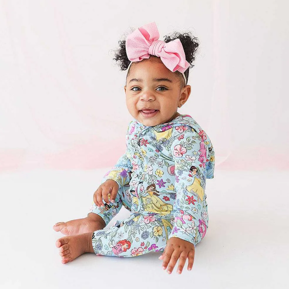 Posh Peanut French Terry Hooded Ruffle Romper Best
