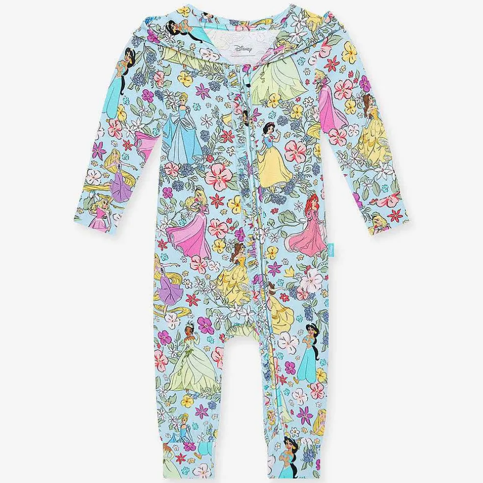 Posh Peanut French Terry Hooded Ruffle Romper Best