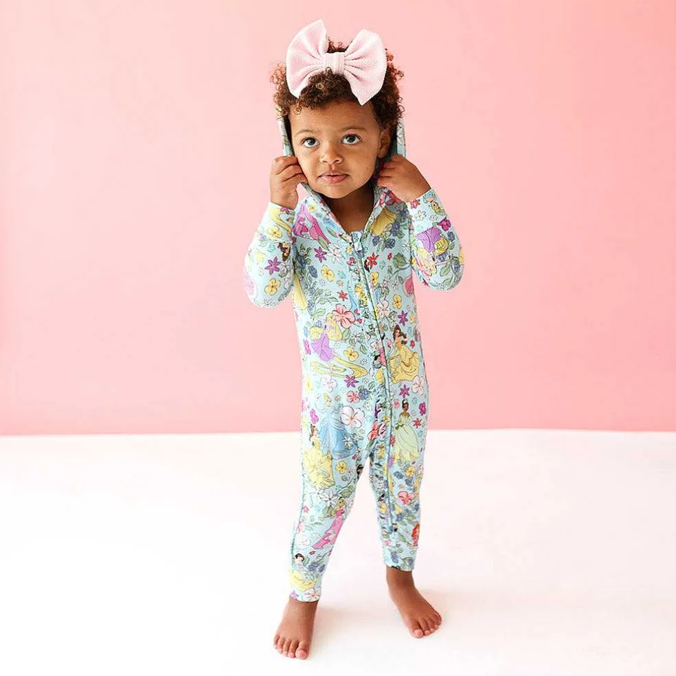 Posh Peanut French Terry Hooded Ruffle Romper Best