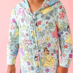 Posh Peanut French Terry Hooded Ruffle Romper Best