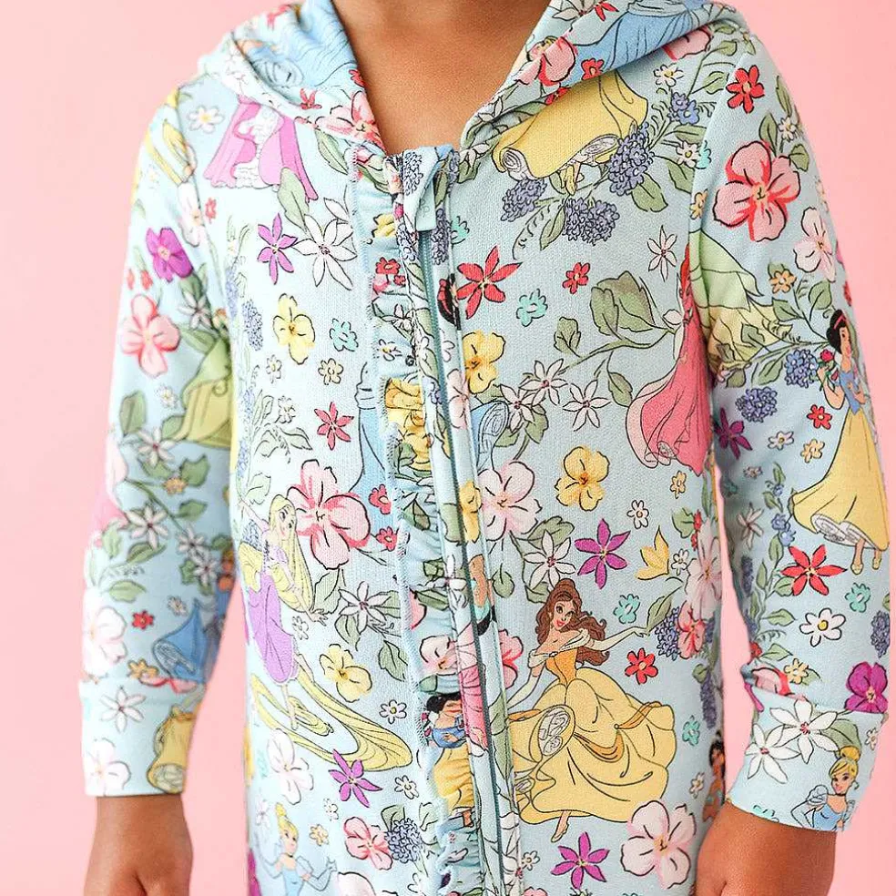 Posh Peanut French Terry Hooded Ruffle Romper Best