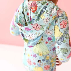 Posh Peanut French Terry Hooded Ruffle Romper Best