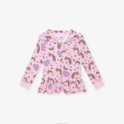 Posh Peanut French Terry Long Sleeve Ruffled Zippered Hoodie Best Sale