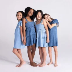 Posh Peanut French Terry Ruffled Dress Online