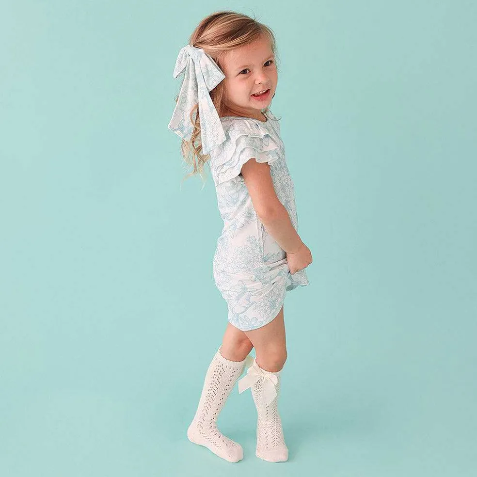 Posh Peanut French Terry Ruffled Dress Online