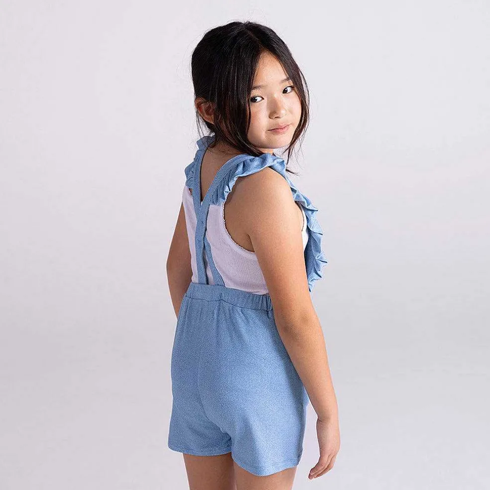 Posh Peanut French Terry Short Overalls Online