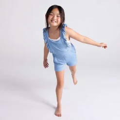 Posh Peanut French Terry Short Overalls Online