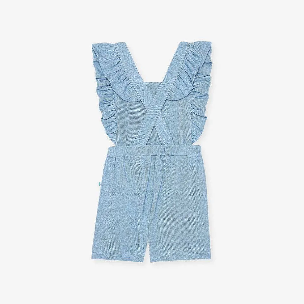 Posh Peanut French Terry Short Overalls Online