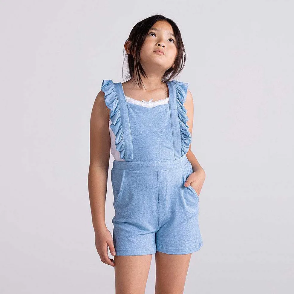 Posh Peanut French Terry Short Overalls Online