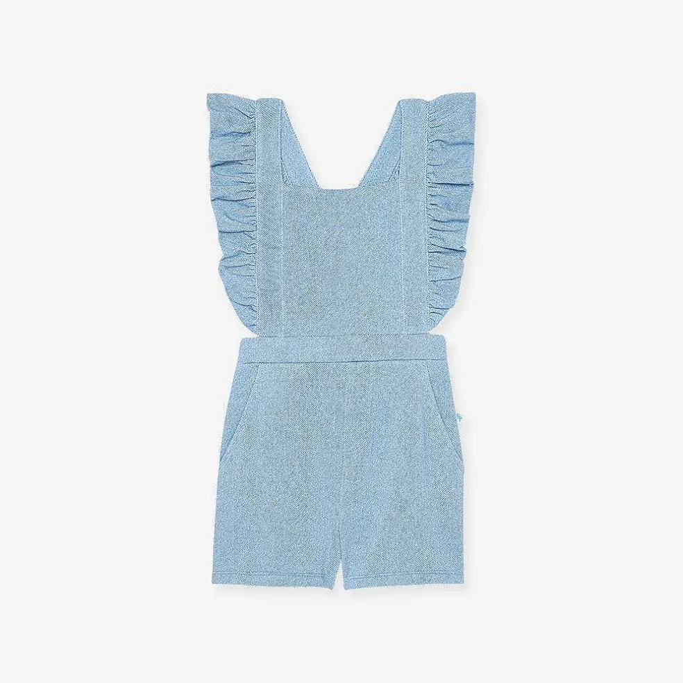 Posh Peanut French Terry Short Overalls Online